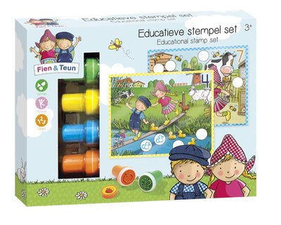 Fien und Teun Educational Stempel Set 14-Piece