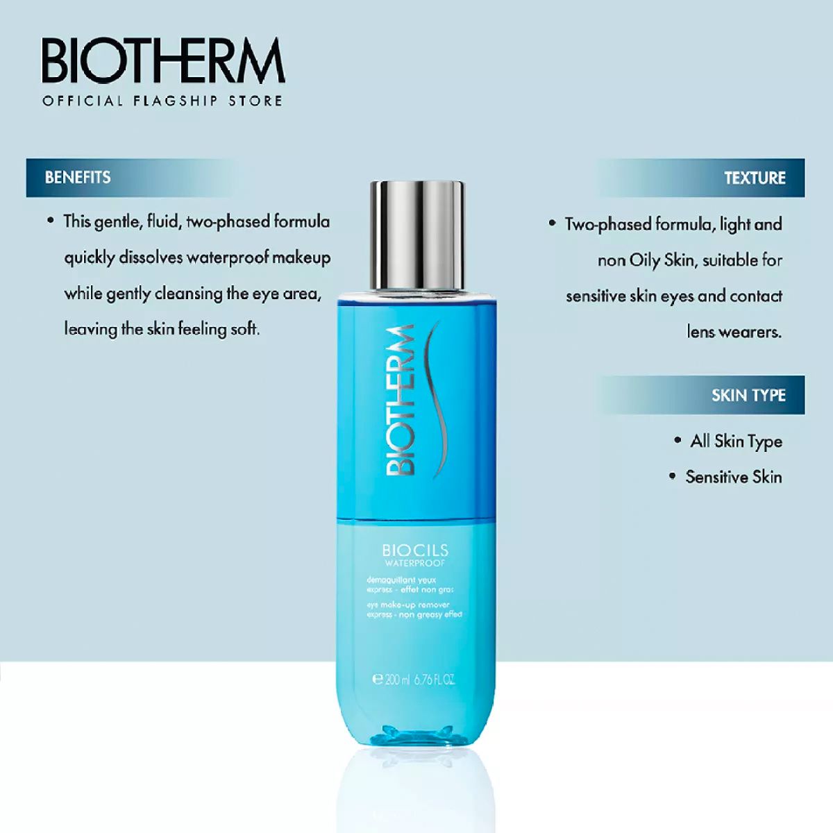 Biotherme Biotherm wasserdichtes Make-up Enderner Biocils Flasche 100ml Damen