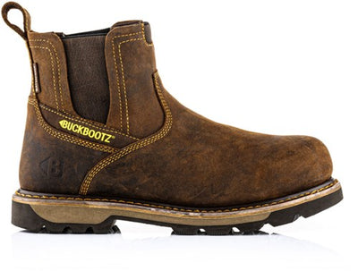 Buckbootz Slip-On B1180 S3 | dunkelbraun | Größe 44 - 5055138021965