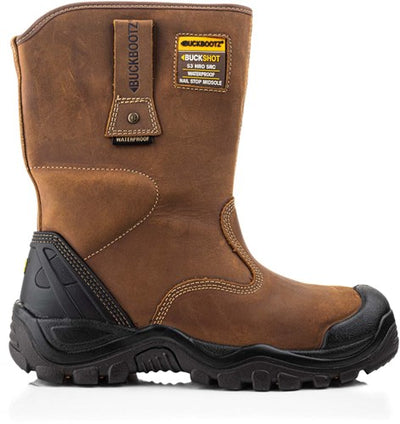 Buckbootz Arbeitsschuh Buckshot Arbeitsstiefel BSH010 S3 | dunkelbraun | Größe 43 - 00.176.070.43