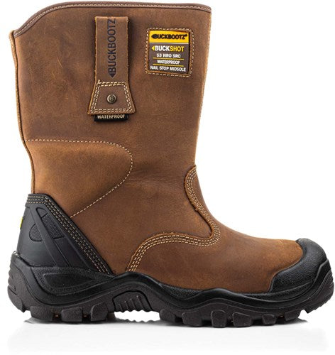 Buckbootz Arbeitsschuh Buckshot Arbeitsstiefel BSH010 S3 | dunkelbraun | Größe 43 - 00.176.070.43