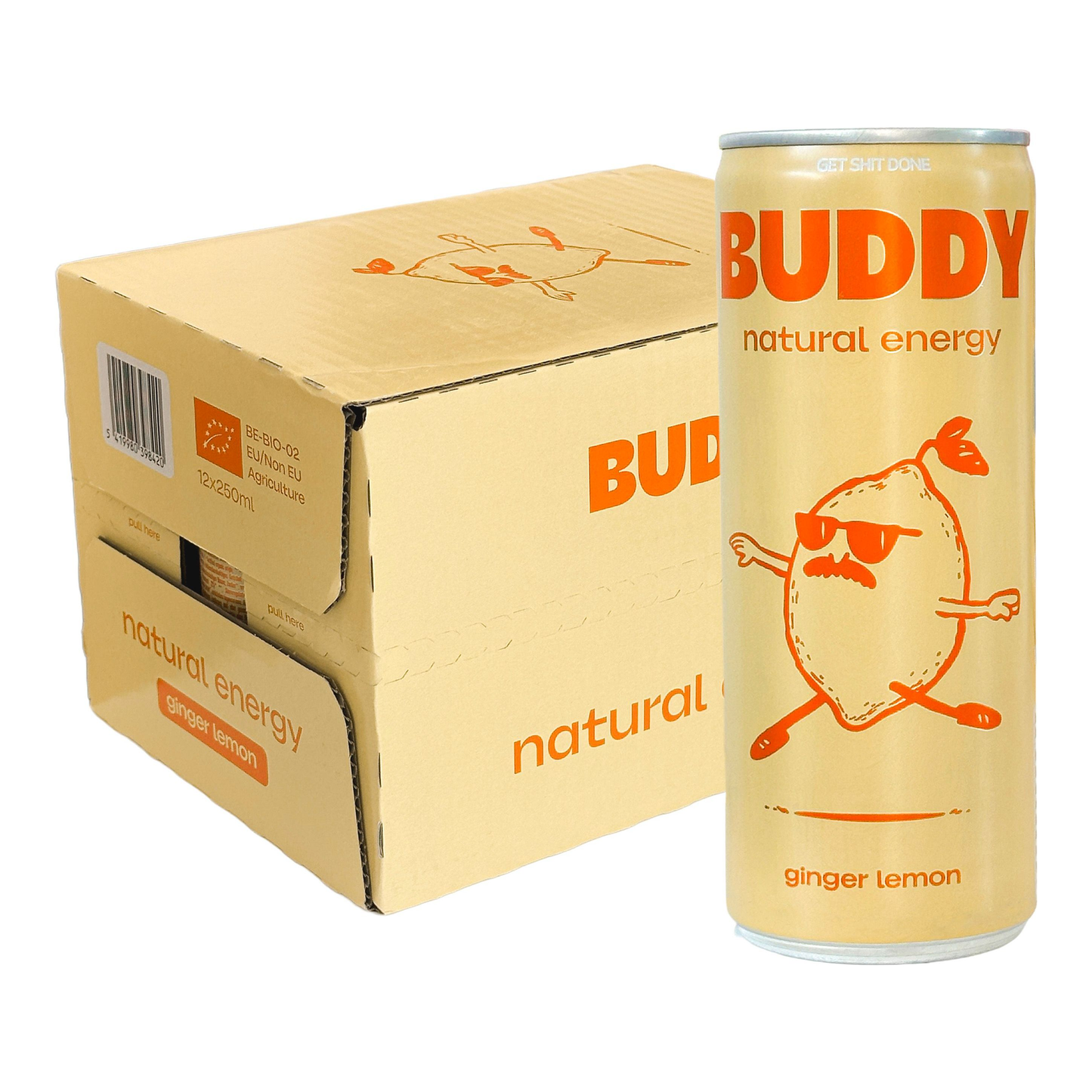 Buddy Ingwer-Zitrone Bio Dose (12x 250ml)