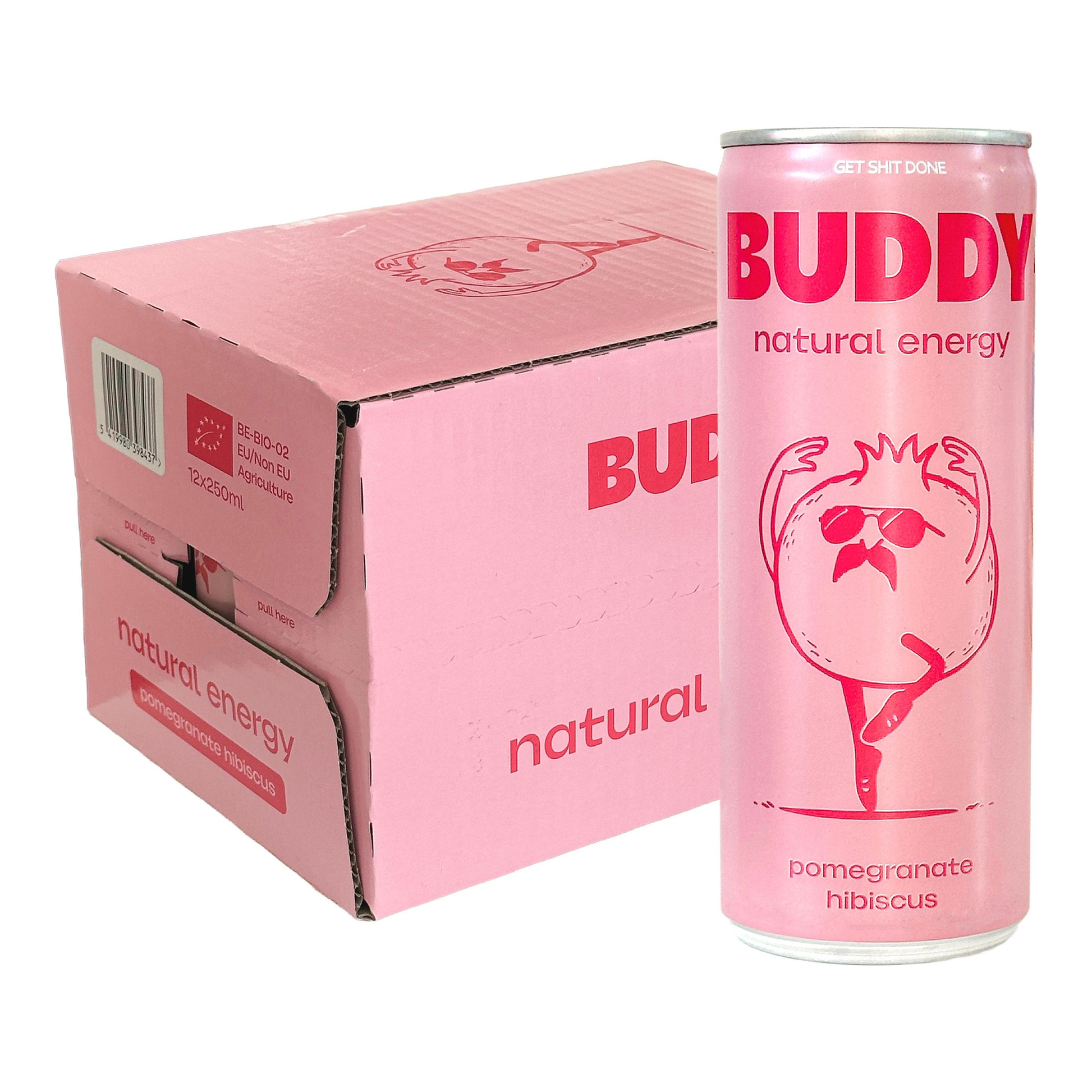Buddy Granatapfel-Hibiskus Bio Dose (12x 250 ml)