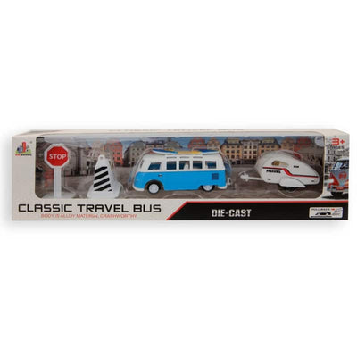 Jonotoys Fahrbus mit Caravan Play Set