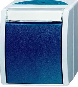 Busch Jaeger SWD Aufputz-Umschalter blau - 4696050