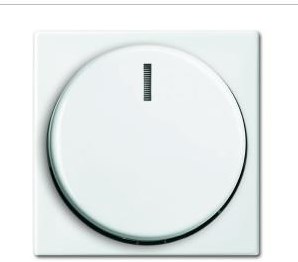 Busch Jaeger weiße Abdeckplatte + Tastendimmer – 4694100