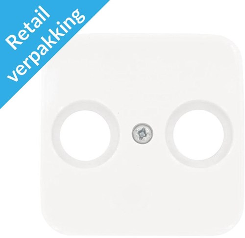 Busch Jaeger weiße Abdeckplatte für Koax – 4695570