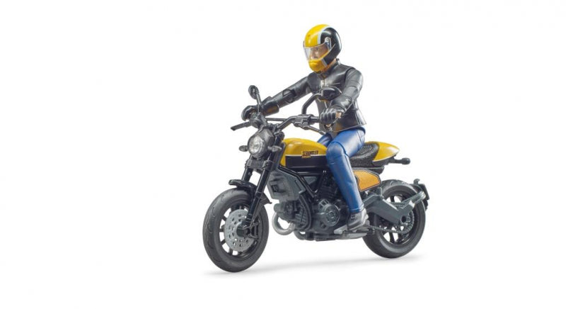 Bruder Motor Ducati Scrambler mit Fahrer