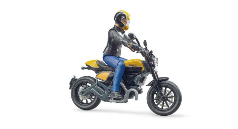 Bruder Motor Ducati Scrambler mit Fahrer