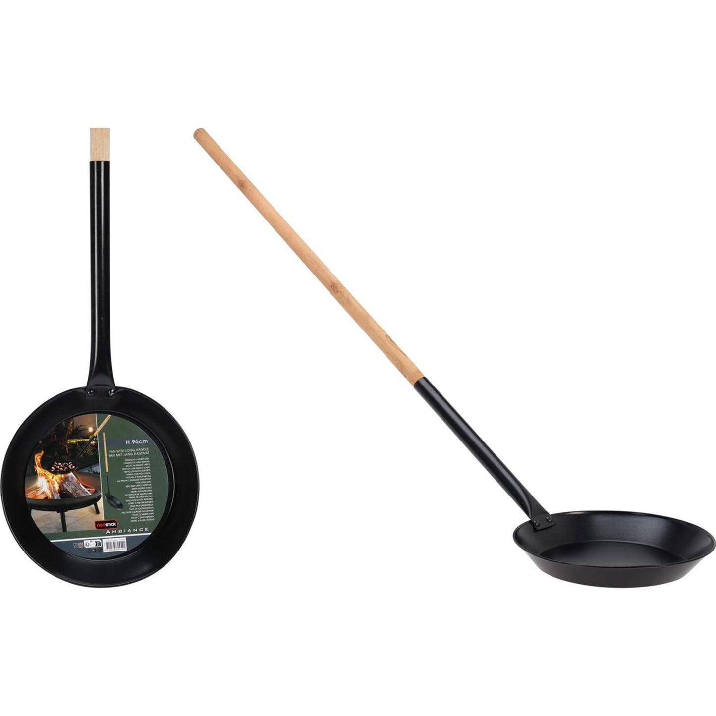 Ambiente Bratpfanne ø25cm mit Holzgriff 96cm