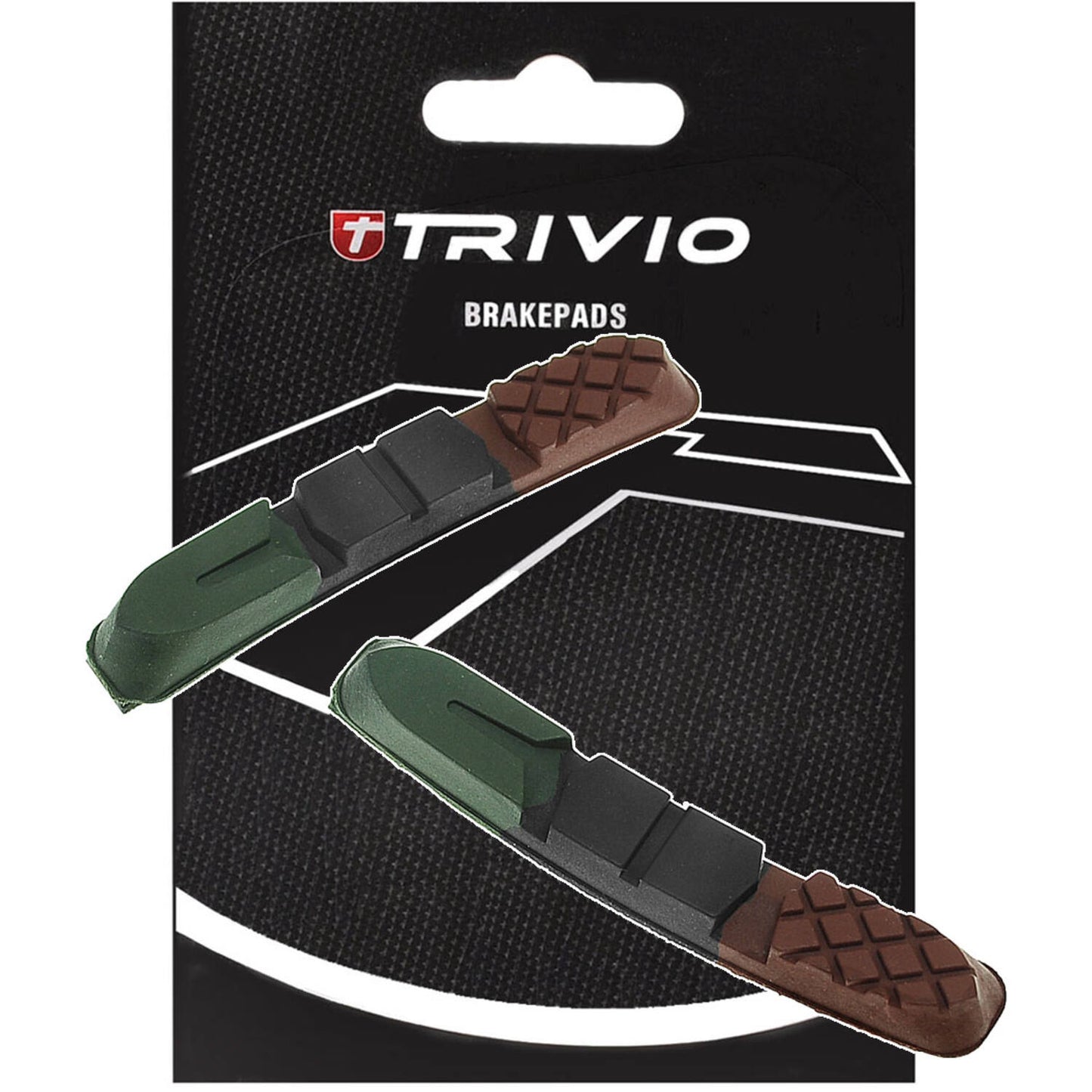 Trivio – MTB-Bremsbeläge, Einschubset, 955 VCR, 72 mm, Dreifachmischung