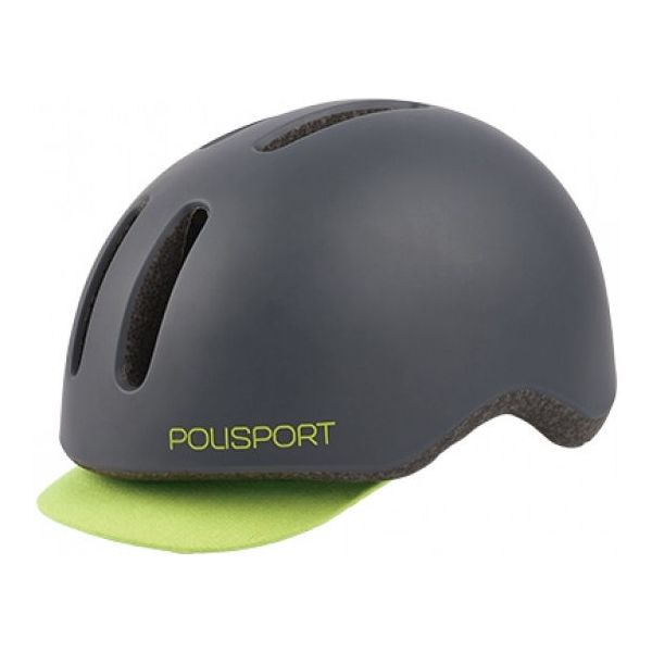 Polisport Helm Commuter mattgrau fluogelb M 54-58cm