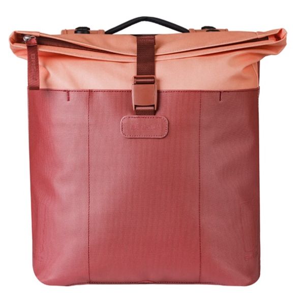 Basil Doppelte Fahrradtasche Vive Mik 28-35l 14 x 30 x 38 cm – Burgunderrosa