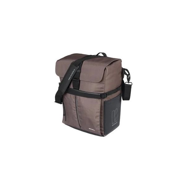 Basilikumfahrrad -Umhängetasche MIK -Stollen 14 Liter 14 x 24 x 34 cm Braun