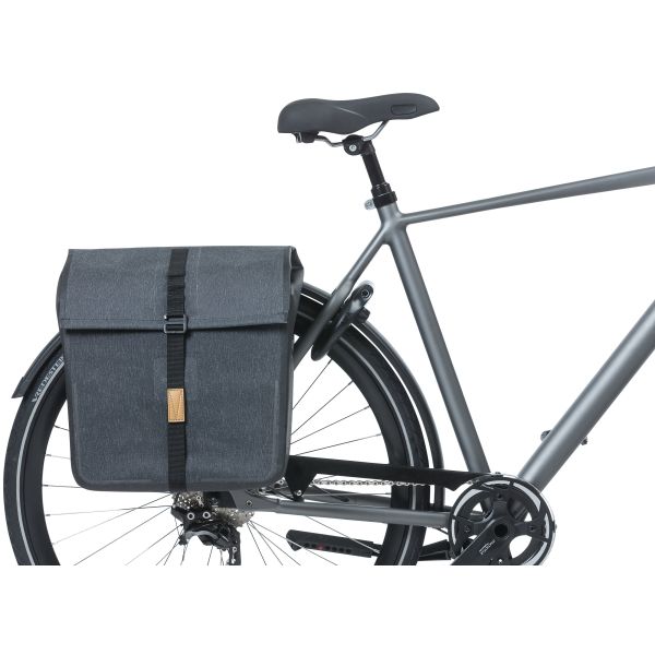 Basil Urban Dry Doppel-Fahrradtasche - Grau, 50L