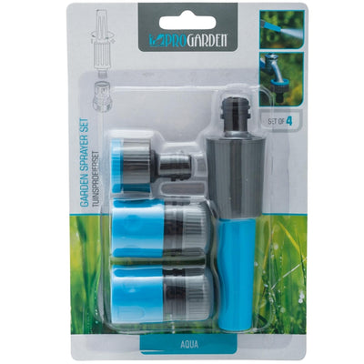 Basic Garden Sprayer Set 4-teiliges blaues Schwarz