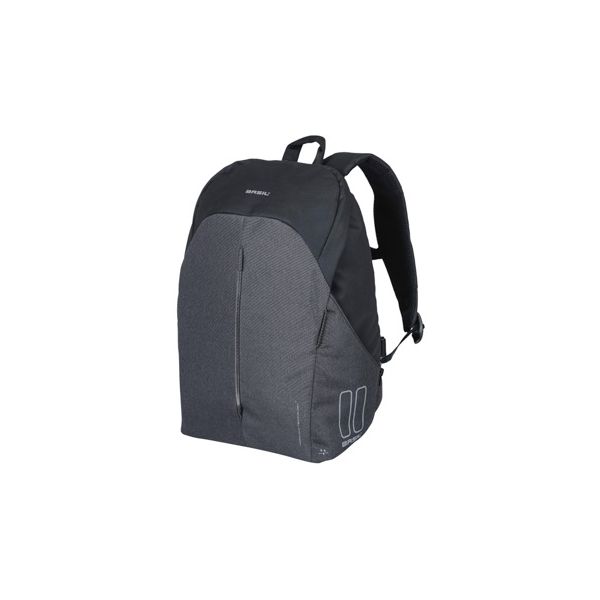 Basil B-Safe Commuter Nordlicht – kompakter Fahrradrucksack für Elektrofahrräder – 13 l – Schwarz