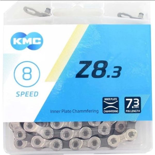 BZ08NG114 KMC Fahrradkette 6 7 8-fach Silber Grau