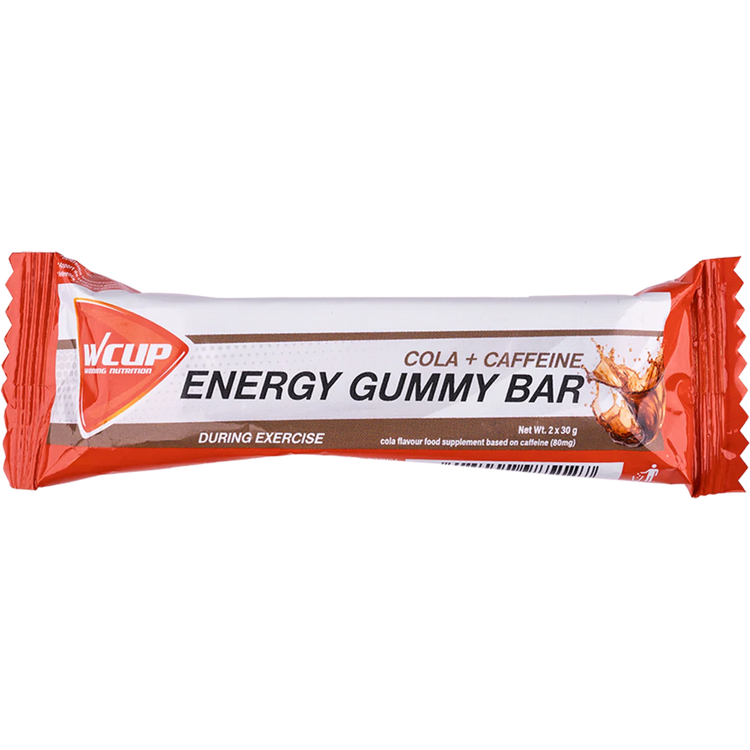 Wcup – Energie-Gummiriegel Cola Blast mit 60 Gramm Koffein, 24 Stück