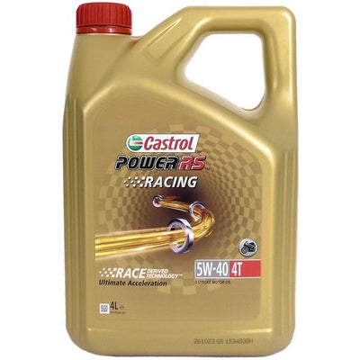 Castrol Oil Power RS ​​Racing 4T 5W-40 Flasche 4 Liter