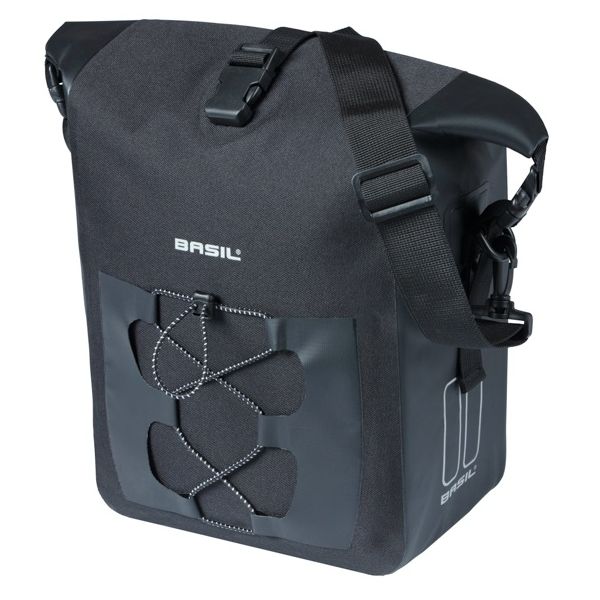 Basil Tasche Navigator M Single schwarz | Mikrofonhaken | 15l