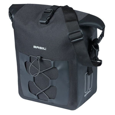 Basil Tasche Navigator M Single schwarz | Mikrofonhaken | 15l