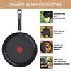 Tefal C47606 Wechseln Sie Schwarze Keramikpfanne 28 cm Schwarz