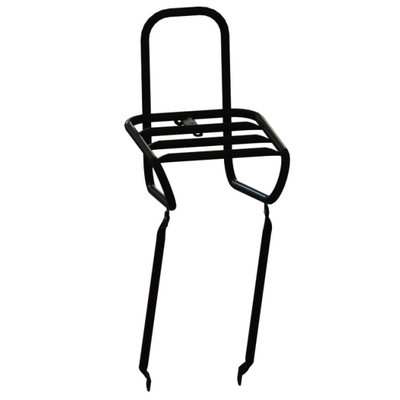 Steco Frontgepäckträger glatt schwarz 25cm