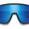 Smith Gläses Wildcat Matte schwarzer Chromapop Low hell Rosenblau Spiegel