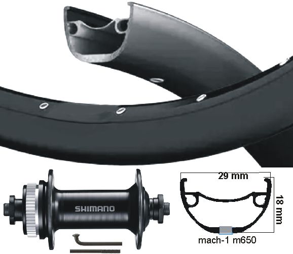 KGS -Vorderrad 27,5 Zoll (584) Rival21+Spaak Black Disc Centerlock Ausfälle