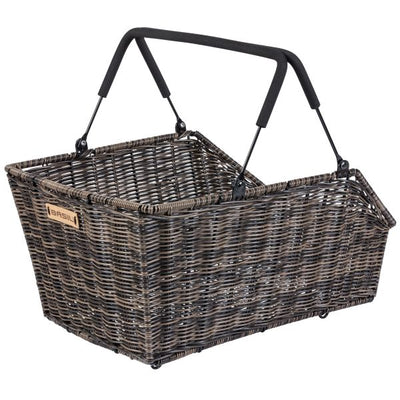 Basil Cento Rattan Look Multi System - Fahrradkorb - hinten - braun