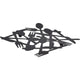 Excellent Houseware Untersetzer aus Metall, 19 x 19 cm, schwarz