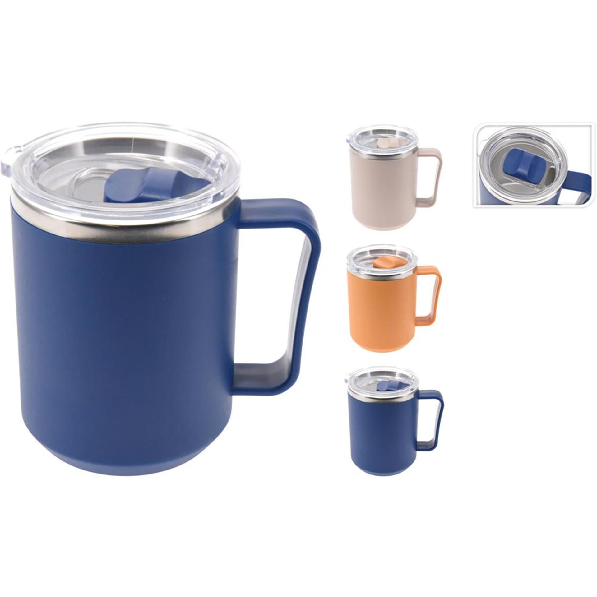 Excellent Houseware Thermobecher aus Edelstahl, 420 ml