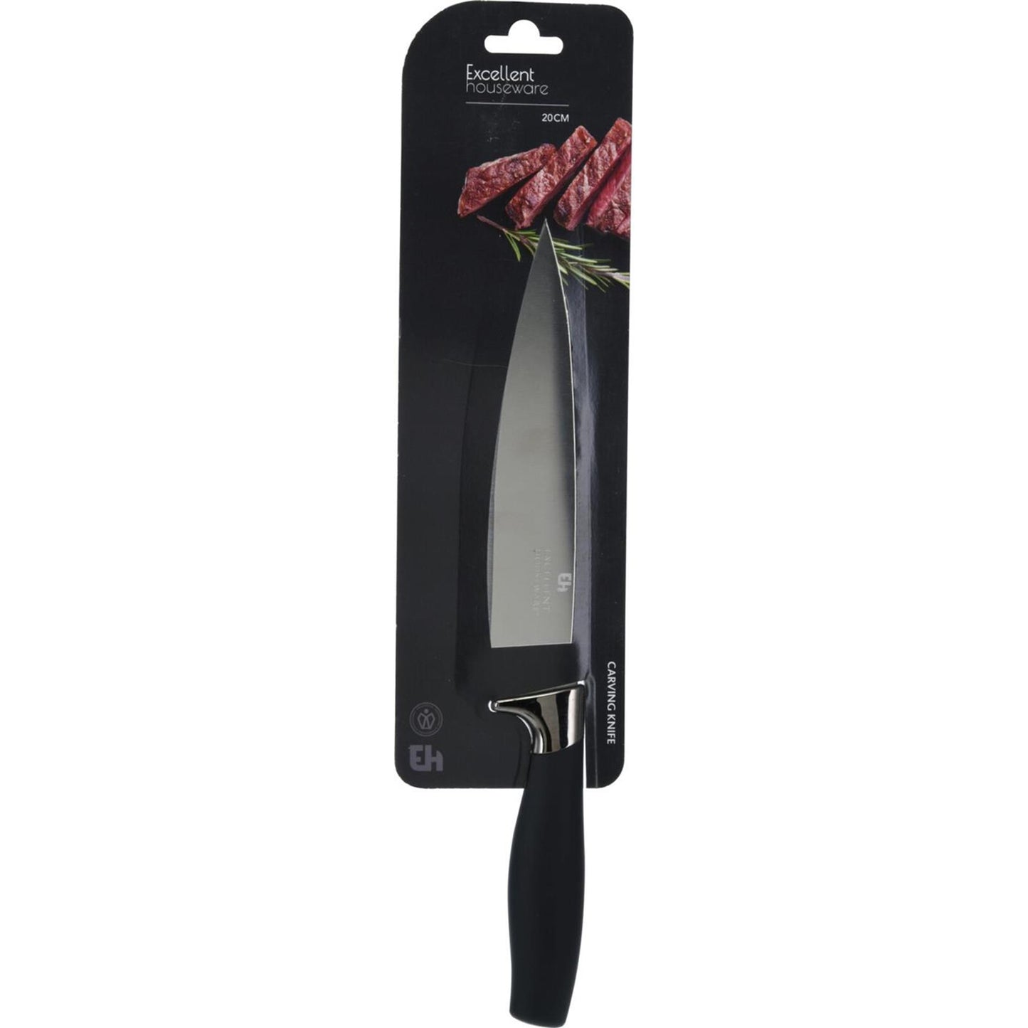 Ausgezeichnetes Haushaltswaren-Tranchiermesser mit schwarzem Griff, 33 cm