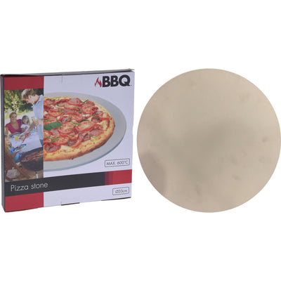 BBQ Pizza -Stein für Grillen bis zu 600 ° C Ø 33 cm Creme