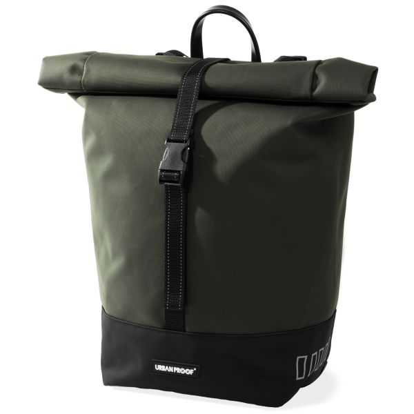 Urbanfester städtischer Proof Eins Rolltop -Tasche 20L Green Recycling