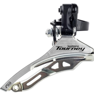 Shimano Voorkilleilurur 3 x 6 7 Speed-Turnier FD-Ty300 Down Swing Top Pull High Clamp Ø31,8 mm 42T (66-69 °)