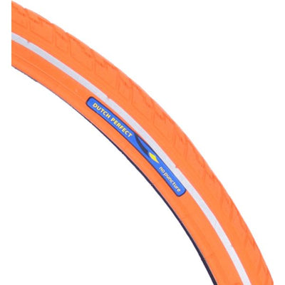 Dutchperfect-Reifen von Niederländisch perfekt 28 x 1,40 40-622 mm Anti-Lek-Orange mit Reflexion