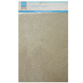Marianne Design • Papier Glitzer A4 5 Stück Platin