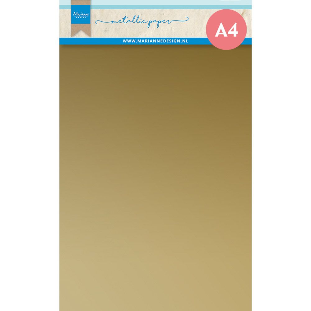 Marianne Design • Dekorationen Metallic-Papier A4 Gold