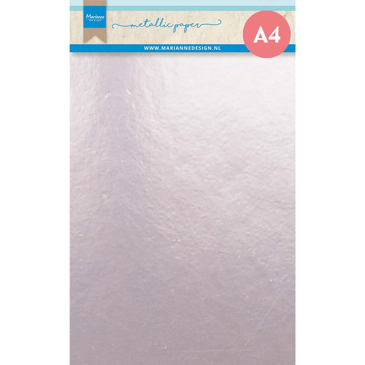 Marianne Design • Dekorationen Metallic-Papier A4 hellrosa