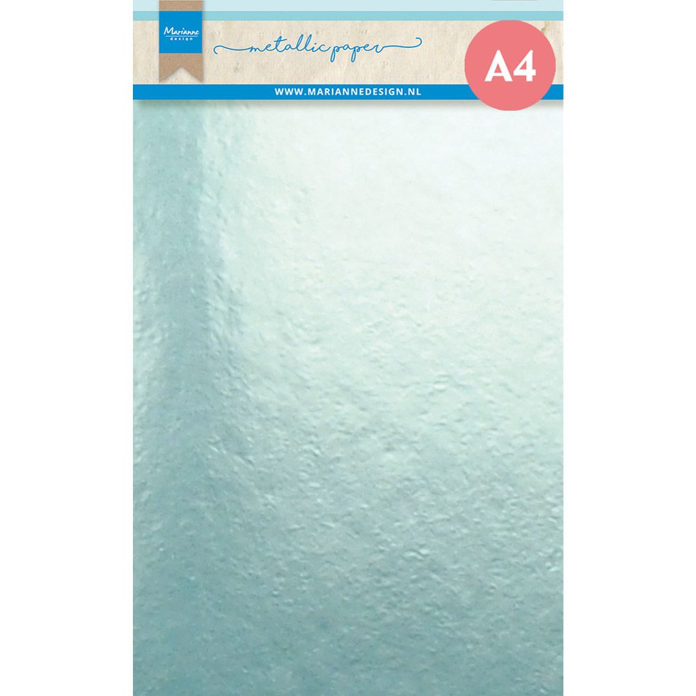 Marianne Design • Dekorationen Metallic-Papier A4 Mint