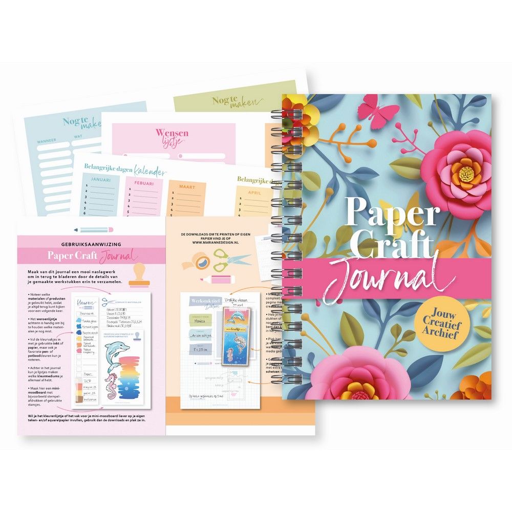 Marianne Design • Buchpapier-Basteltagebuch