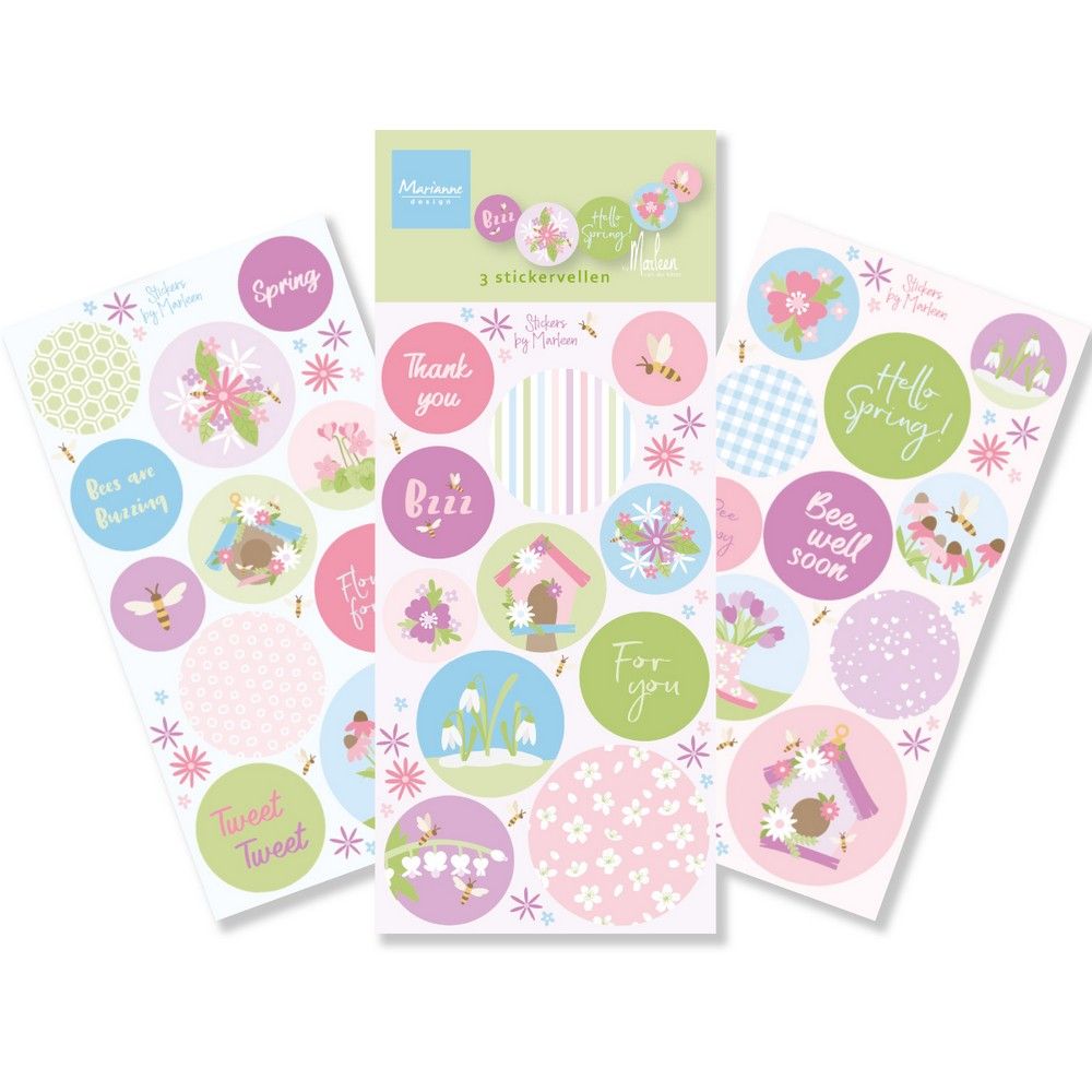 Marianne Design • Aufkleber „Hallo Frühling“ von Marleen