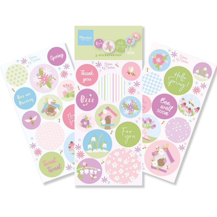 Marianne Design • Aufkleber „Hallo Frühling“ von Marleen