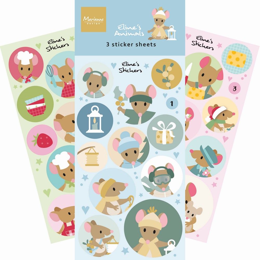 Marianne Design • Aufkleber Elines Mäuse