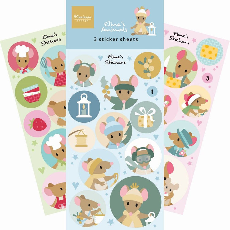 Marianne Design • Aufkleber Elines Mäuse
