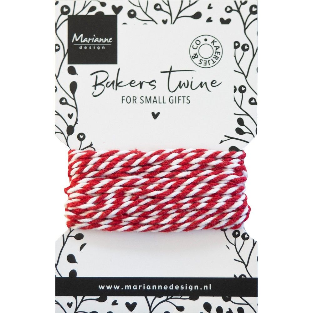 Marianne Design • Bäckergarn rot weiß