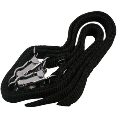 Kante zu Clips -Gurten Pedalgurte Nylon schwarz