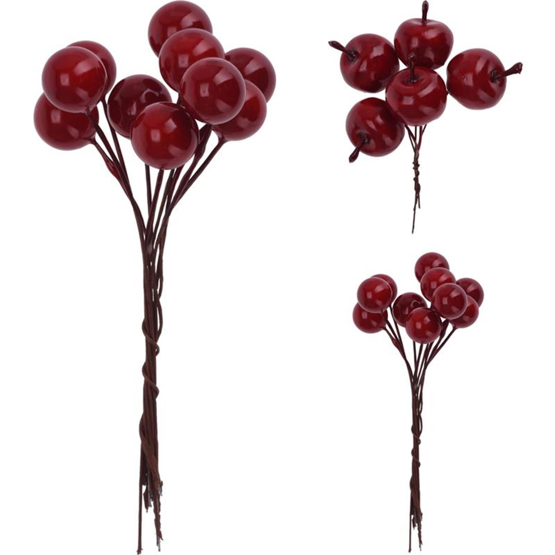 Home Styling Dekostecker Apfel oder Beeren 14x14x5cm